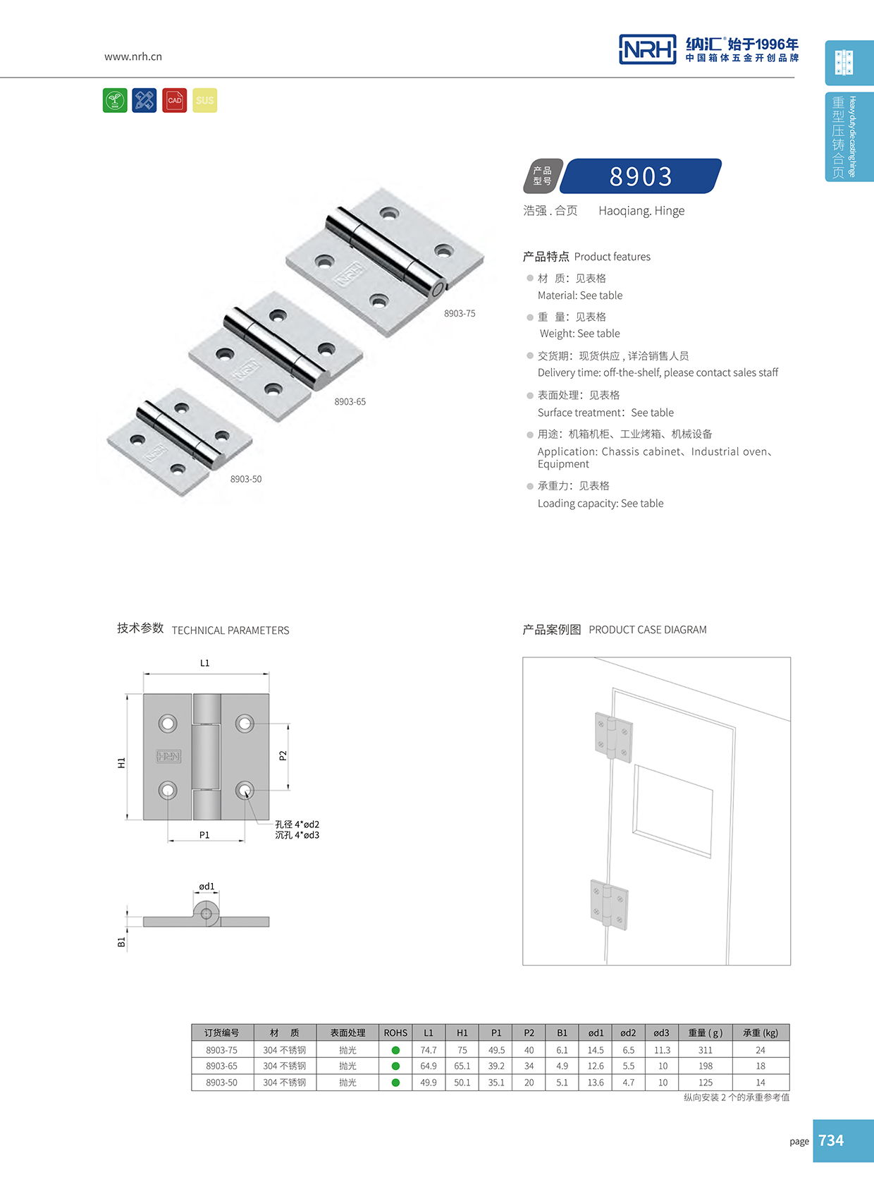  蘑菇AV下载/NRH 8903-75 電子儀器鉸鏈